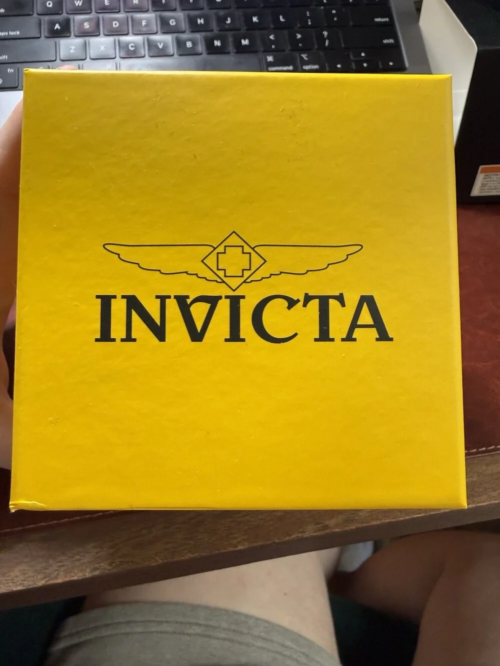 Invicta Men’s Two-Tone Chronograph Watch Black Dial Tachymeter Date Box